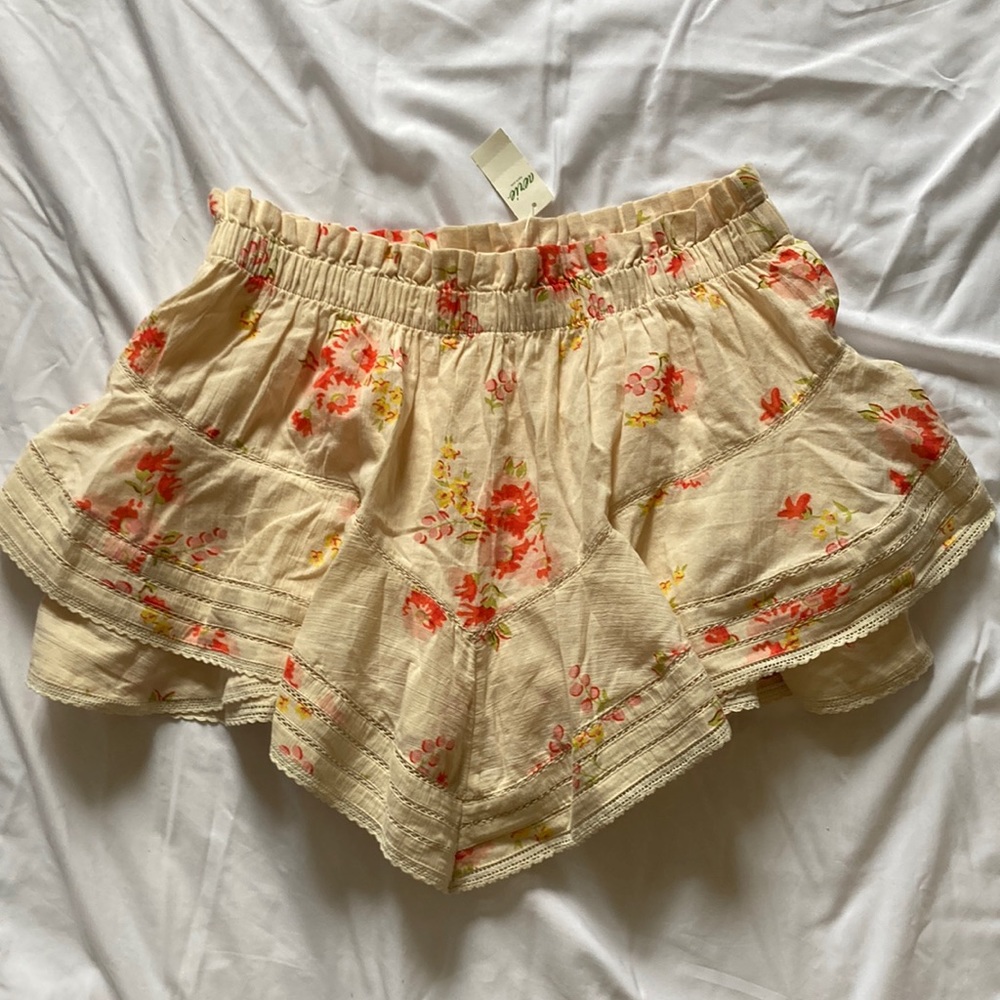 Aerie Shorts Skort Floral NWT